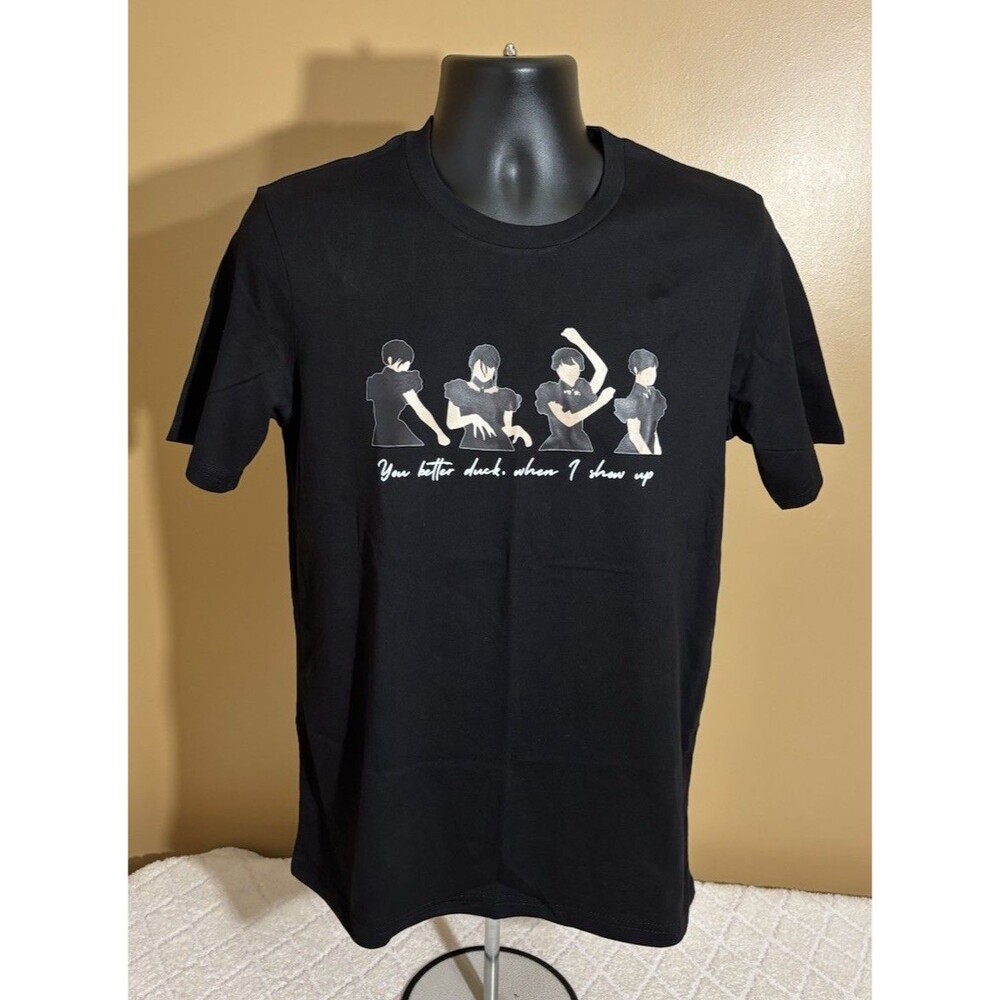 Wednesday Addams Netflix Series You Better Duck When I Show Up Dance Tee Size M